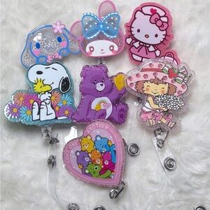 Cartoon character badge reels